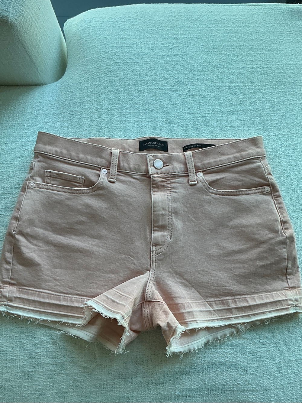 Banana Republic Women's Blush Pink Denim Cutoff Shorts